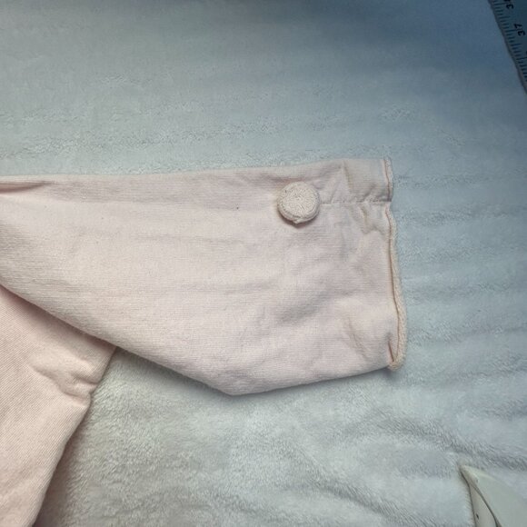 Hot Cotton By Marc Ware Womens Light Pink Hooded Zip-Up Jacket Large Lightweight - Picture 6 of 9